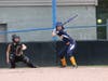Milford's Kelsea Flanagan delivers on one of her 2 hits on the night