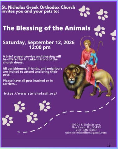 Annual Pet Blessing