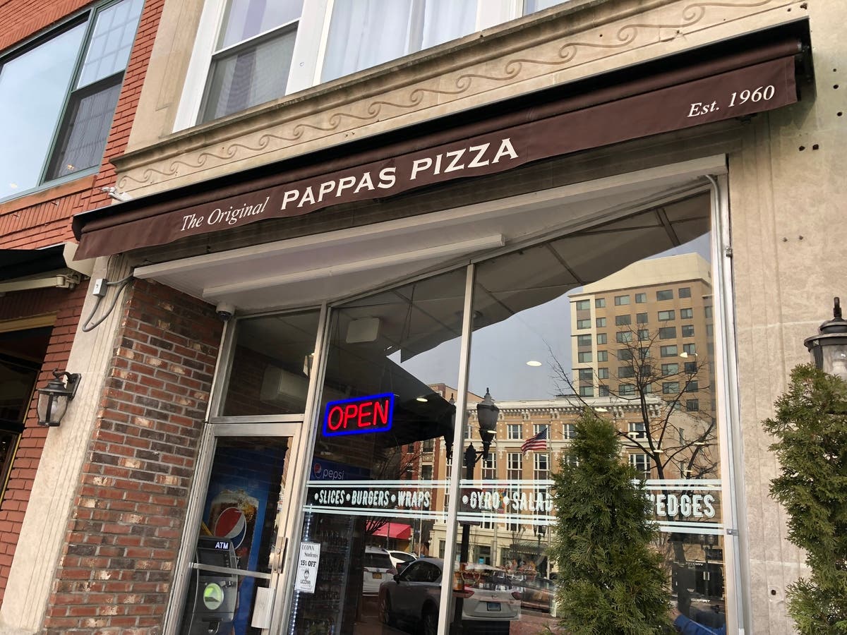 The Original Pappa's Pizza Downtown in Stamford.
