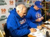 Ed Kranepool and Art Shamsky sign autographs for customers at Stew Leonard's in Norwalk on March 25, 2019.