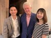 (L-R) Owner K Dong, Bill Clinton and hostess Coco. Clinton dined at the restaurant on Saturday, July 6, 2019.