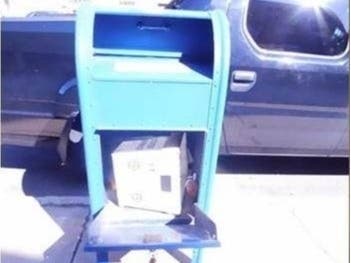 Police said any mail that was recently placed in this mailbox may not reach its final destination.