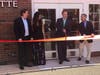 (L-R) Ken Mahoney, Kelly Dantas, Peter Tesei and Fred Camillo during the ribbon cutting ceremony at Chocoylatte Gourmet.
