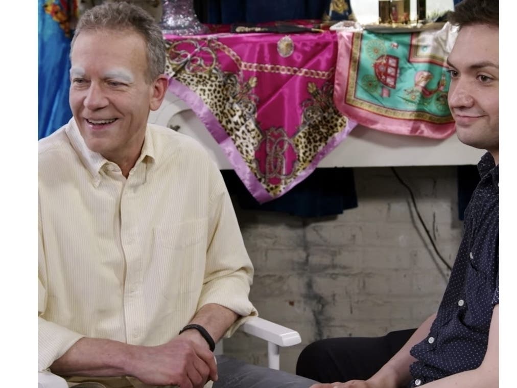 Stamford Board of Education President Andy George (on left) appeared on a recent episode of MTV's "Drag My Dad."