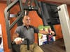 Stephan Rigopoulos, owner and studio manager of The Exercise Coach in Cos Cob, works out on his gym's equipment on Aug. 14, 2019.