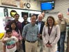 Sen. Bob Duff, Rep. Lucy Dathan, Mayor Harry Rilling and others attend a ribbon cutting ceremony at Glen's Variety Plus in Norwalk.