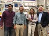 (L to R) Glen's Variety Plus owner Kunjan Patel, Sen. Bob Duff, Rep. Lucy Dathan and Mayor Harry Rilling attend a ribbon cutting ceremony at the store Friday morning.