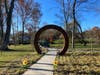 An archway leading from Twin Brooks Park to the town's Vietnam Veterans Memorial Park on Nov. 15, 2023.
