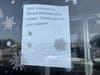 A sign posted to the door of Ichiro Hibachi and Sushi Bar, located at 900 White Plains Road in Trumbull, on Jan. 28, 2026.