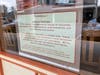A sign announcing the closure of The Dilly Duck Shop, located at 666 Main Avenue in Norwalk, on April 13, 2026.