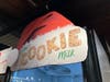 A sign advertising cookie milk for sale at Stew Leonard's, located at 100 Westport Avenue in Norwalk, on July 15, 2026.