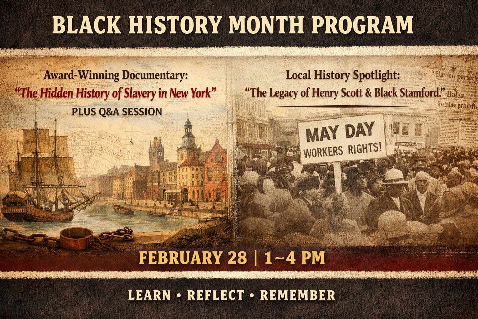 The History of Slavery in New York Film Screening and History Talk