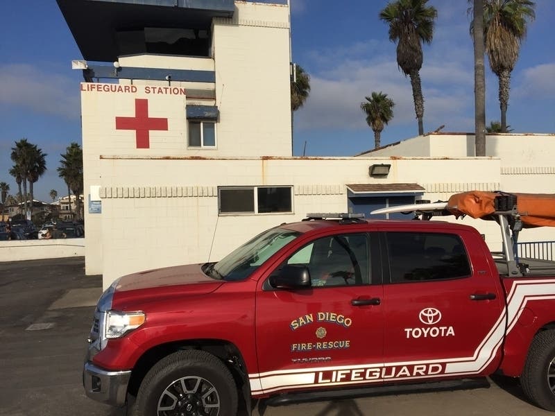 Lifeguards rescued 15 passengers after a fishing boat ran aground in Mission Beach.