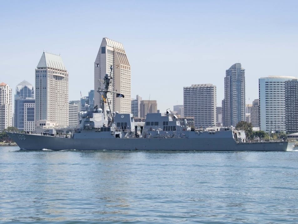 The guided-missile destroyer USS Kidd (DDG 100) departs San Diego following the Navy's aggressive response to a COVID-19 outbreak aboard the ship. 
