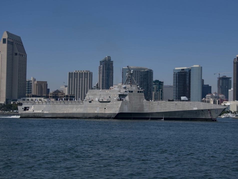 Independence-class Littoral combat ship USS Montgomery (LCS 8) returns to its homeport of San Diego following the successful completion a 12-month rotational deployment. 