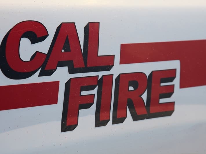 The blaze was reported in a mountainous area west of Marron Valley and south of Dulzura, according to Cal Fire.