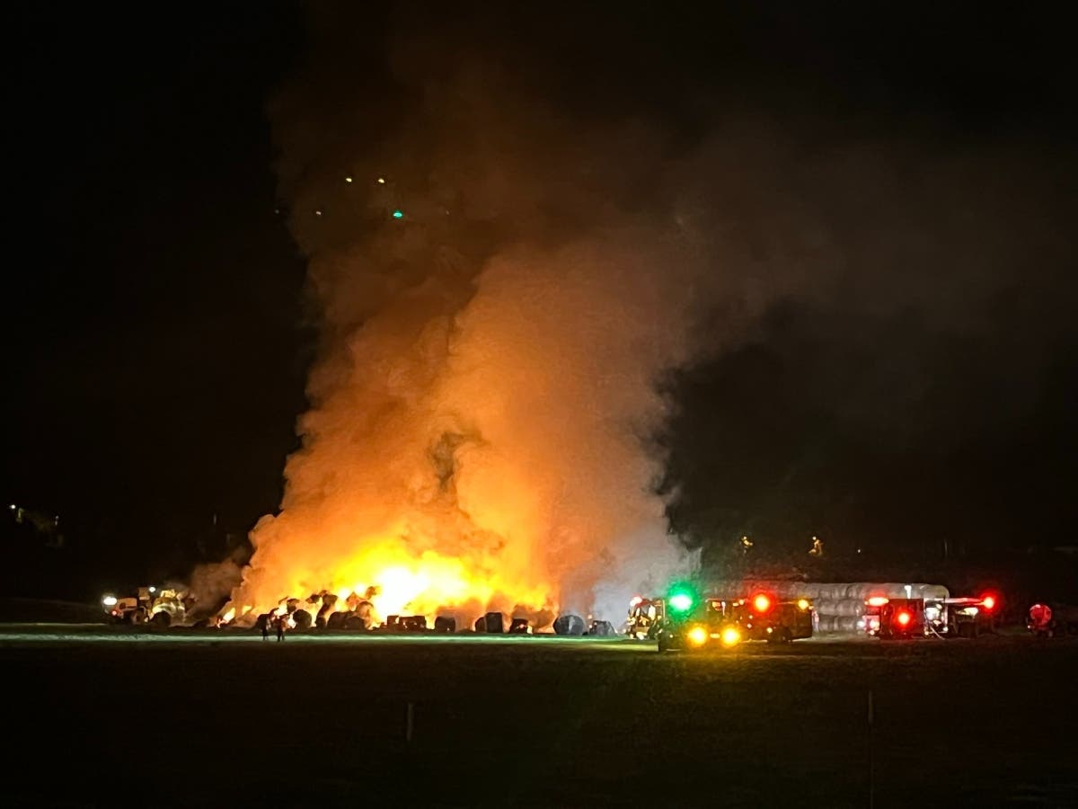 Hundreds Of Hay Bales Catch Fire In North County | San Diego, CA Patch