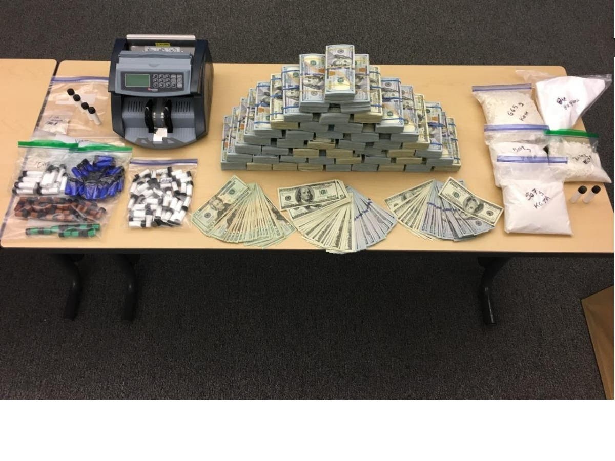 Cash, illegal drugs and supplies used to manufacture illegal narcotics were seized by Walnut Creek Police