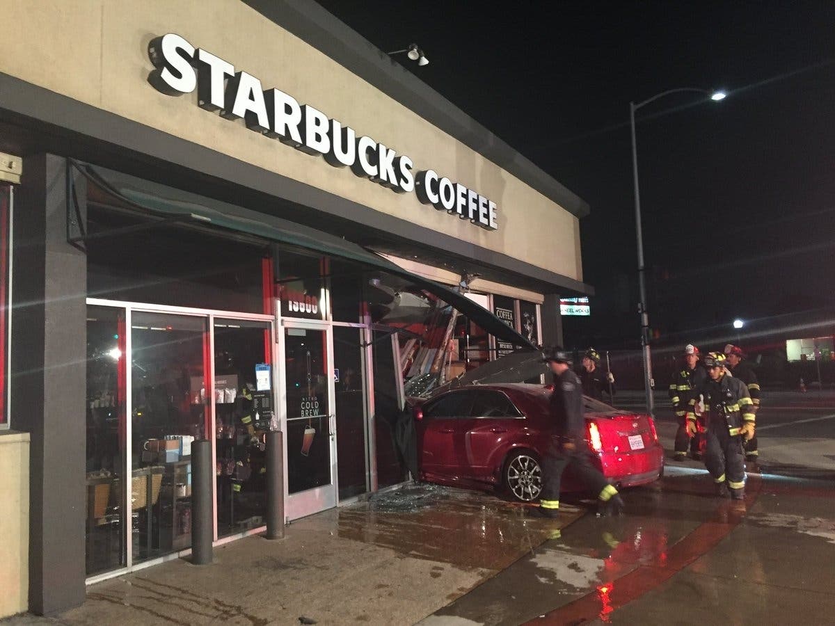 The car's occupants took off before officers arrived.