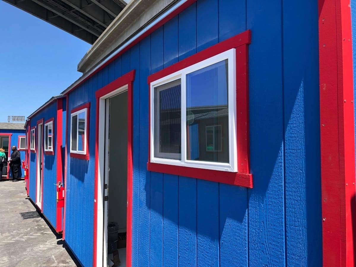 In addition to the cabins, an area will also be reserved for RV dwellers.