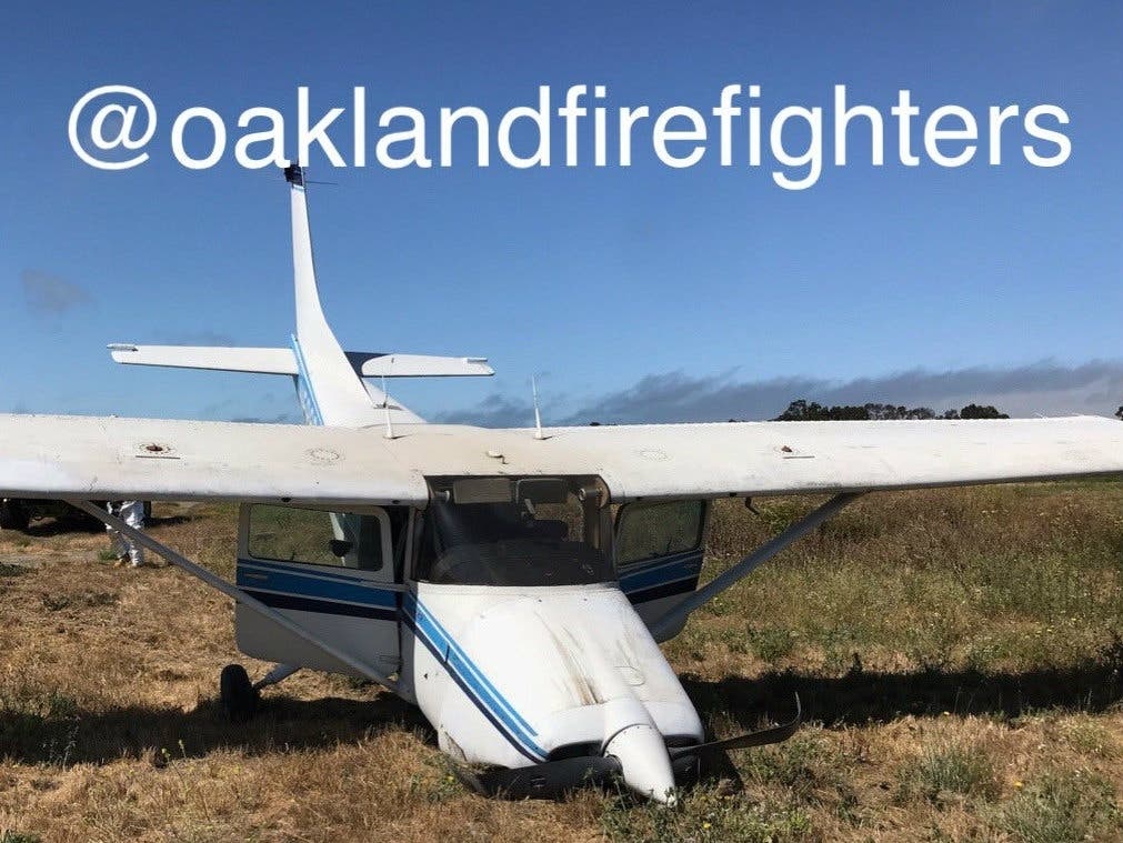 The men were shaken, but not hurt.