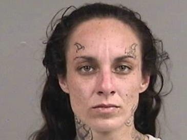 Booking photo of  24-year-old Felicia Santos of Alameda. 