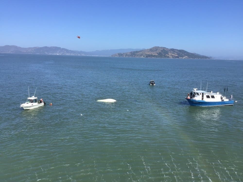 Coast Guard Rescues 3 From Capsized Boat In The Bay | San Francisco, CA ...