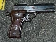 Gun seized by the San Leandro Police Department.