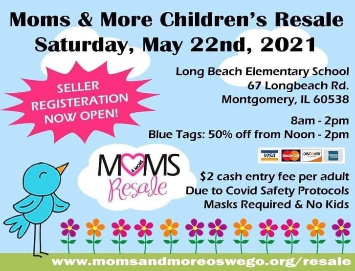 May 22 Moms & More Children's Resale Oswego, IL Patch