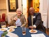 Ev Pinneo (left) is pictured here with one of his former campers from the 1940s, John Broadway of Lawrenceville.