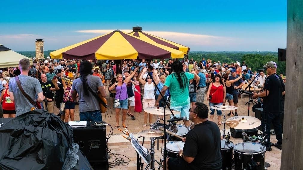 The Umbrella Bar’s cocktail and beer lineups are supplemented by a variety of food trucks.