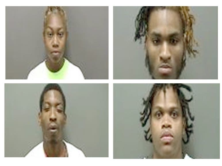 Four suspects are accused of robbing the Wells Fargo Bank in Racine. 