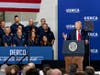 President Donald Trump appeared Friday at Derco's Milwaukee aerospace campus, 8000 W. Tower Ave. in Milwaukee.