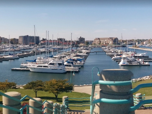Reefpoint marina was the scene of an unlikely traffic accident and arrest.