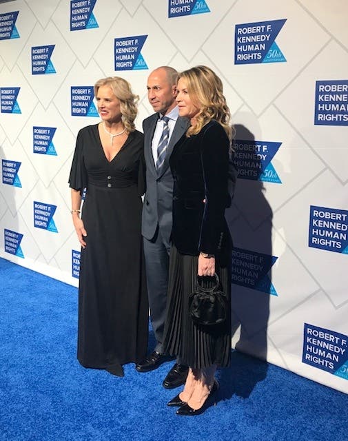 Kerry Kennedy, Marc and Diane Spilker at RFK Gala 
