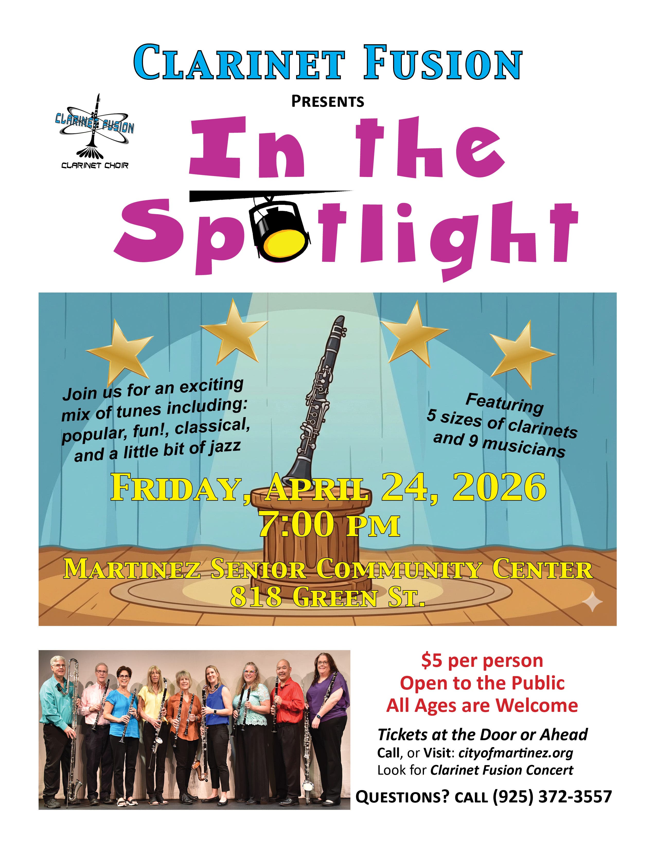 CLARINET FUSION: In the Spotlight Concert 2026: Martinez