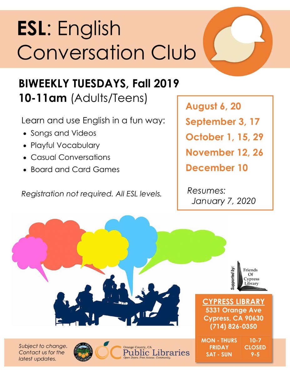 Nov 12 ESL Conversation Club Los Alamitos CA Patch nov-12-esl-conversation-club-los-alamitos-ca-patch