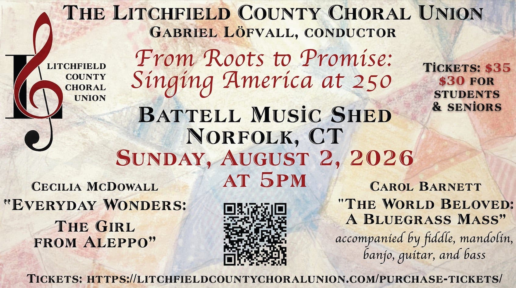 Singing America From Roots to Promise, for Her 250th Birthday. 
