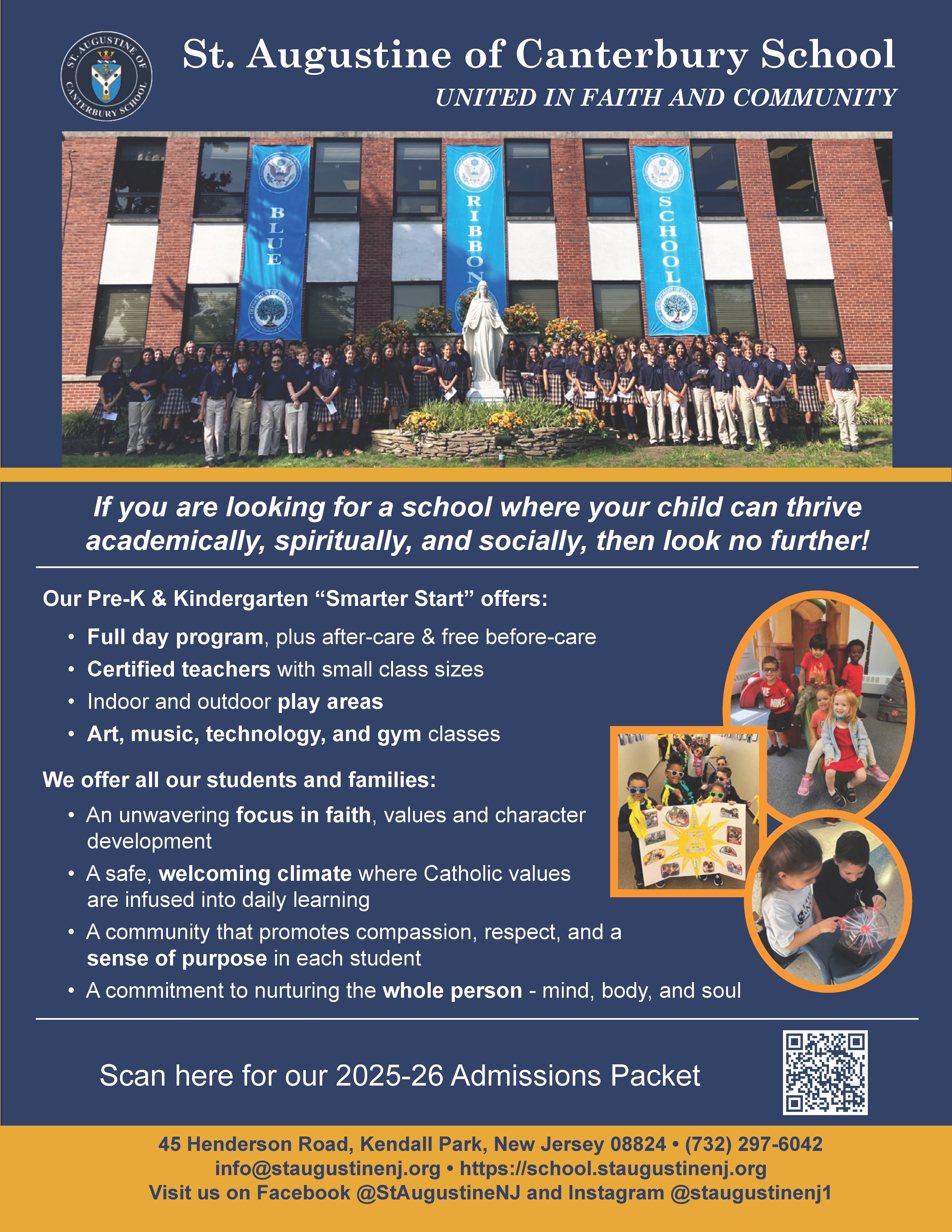 St. Augustine of Canterbury School: Now Enrolling for the 2025-2026 School Year!