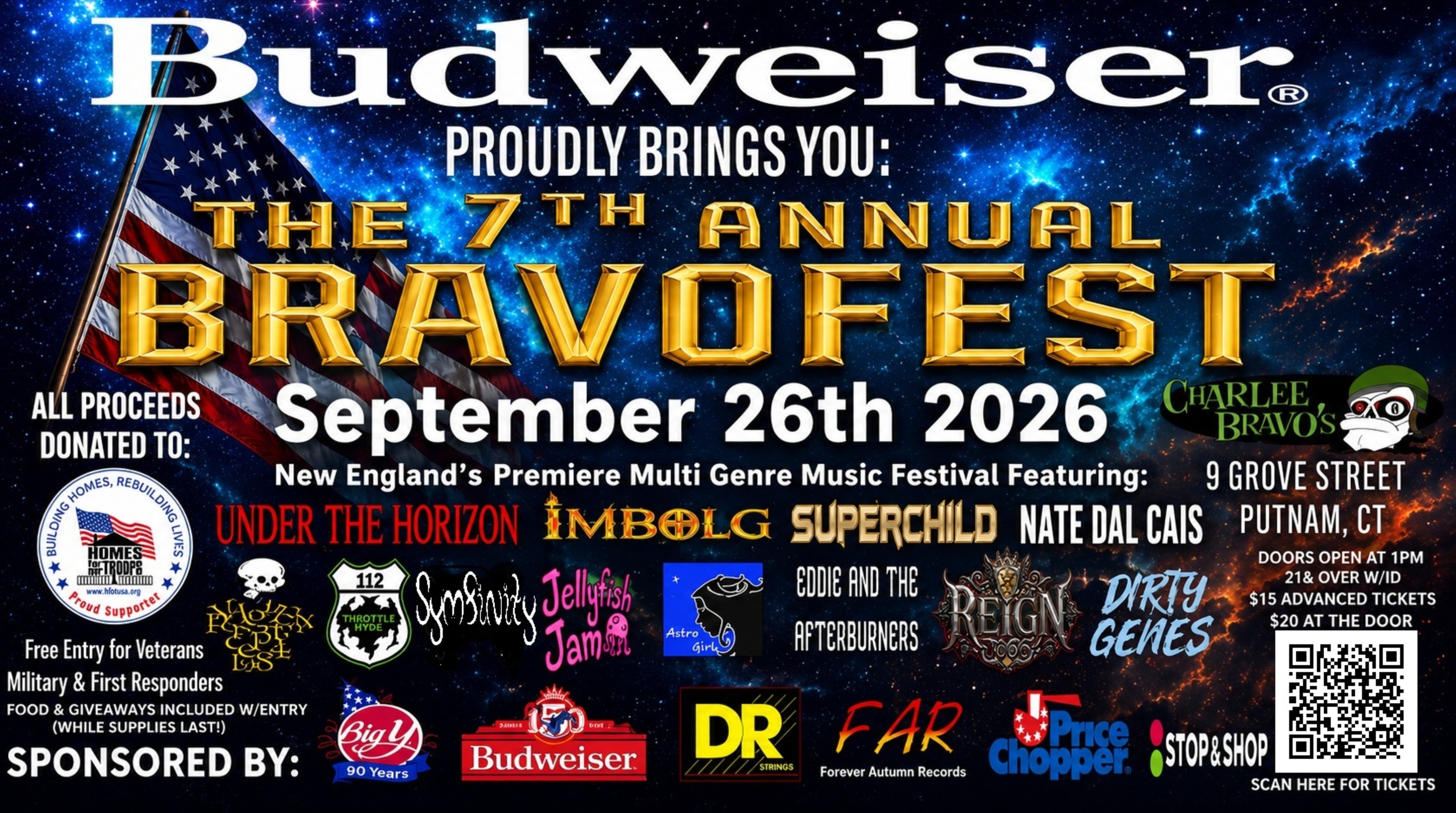 The 7th Annual Bravofest comes back to Charlee Bravo's to raise money for Homes For Our Troops