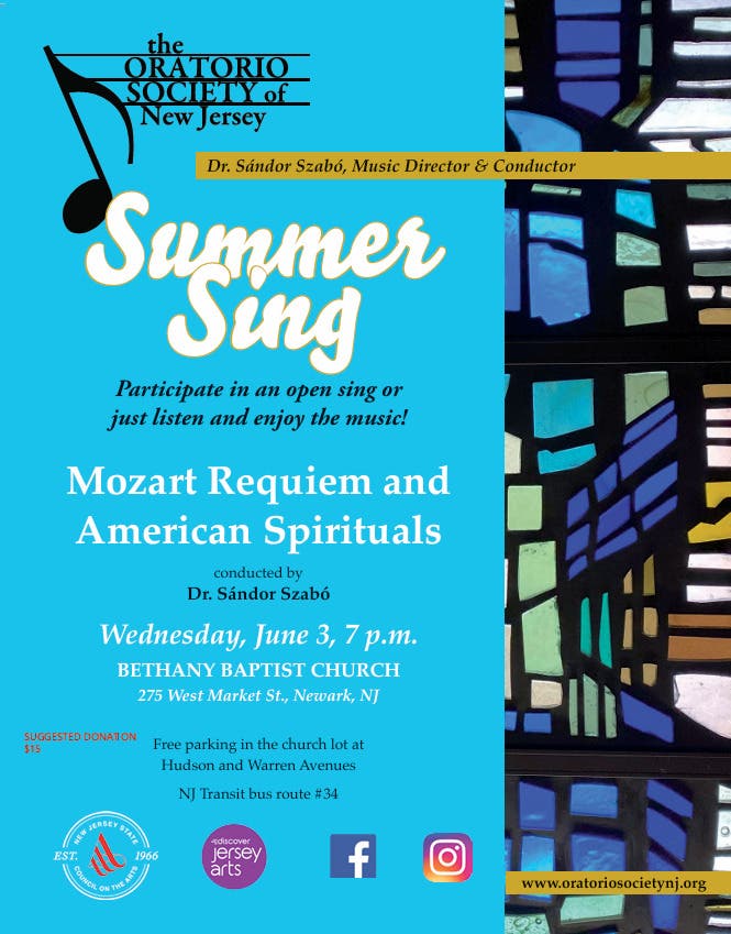 Summer Sing: Mozart Requiem And American Spirituals