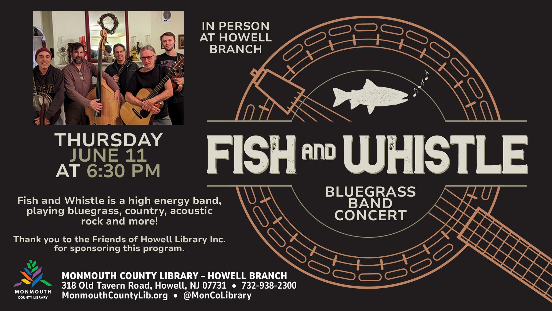 Fish and Whistle Bluegrass Band Concert