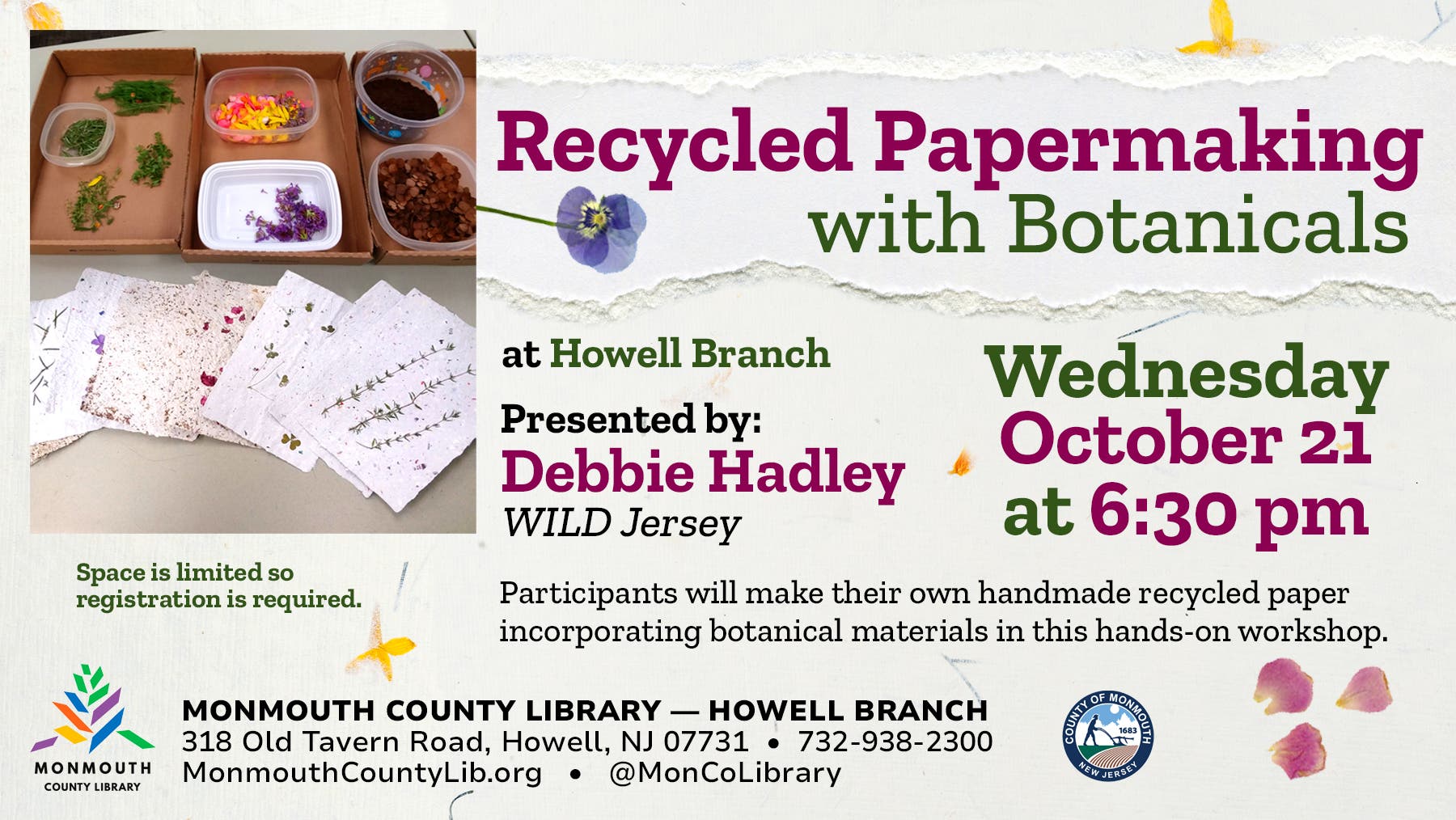 Recycled Papermaking with Botanicals