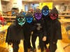 Local Y kids volunteered to be the “Fright Fest” Characters throughout the night.  (Right to left, Soren Garner, Ethan Erlich, Carly Erlich, Liam Mathein, & Colt Nyren)