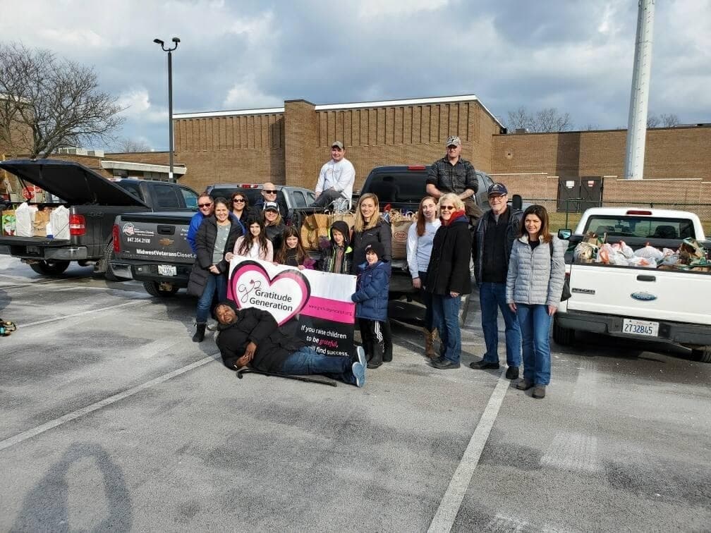 4,343 lbs of Valentine love for our military heroes on its way to Midwest Veterans Closet.