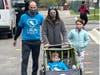 A family walks together in the Y’s Healthy Kids Day 5K on April 24th.