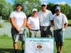 The North Suburban YMCA’s Community Strong Golf Outing and Patio Party was held at the Chevy Chase Country Club on July 21. Shown here are First Place Golf Outing Winners (from left) Chase Noonan, Howard Schultz, Ron Goldblatt, and Kevin Braude. 