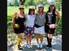 The North Suburban YMCA’s Community Strong Golf Outing and Patio Party was held at the Chevy Chase Country Club.  Shown here are Best Dressed Team Award winners and Northbrook residents (from left) Lisa Rudisel, Liz Chmiel, Chris Murphy, & Jocelyn Garner.