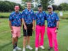 Caption: At the North Suburban YMCA’s Community Strong Golf Fundraiser, Team Silverman won for best dressed foursome, (from left) Miguel Dania, Anthony Shoemaker, Jamie Silverman and Dave Rogers.