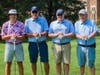 Caption:  The Dahlke Family celebrate three generations on the course at the North Suburban YMCA Community Strong Golf Fundraiser (from left) Jimmy Dahlke, Jon March, Bob Dahlke Jr, and Bob Dahlke Sr.